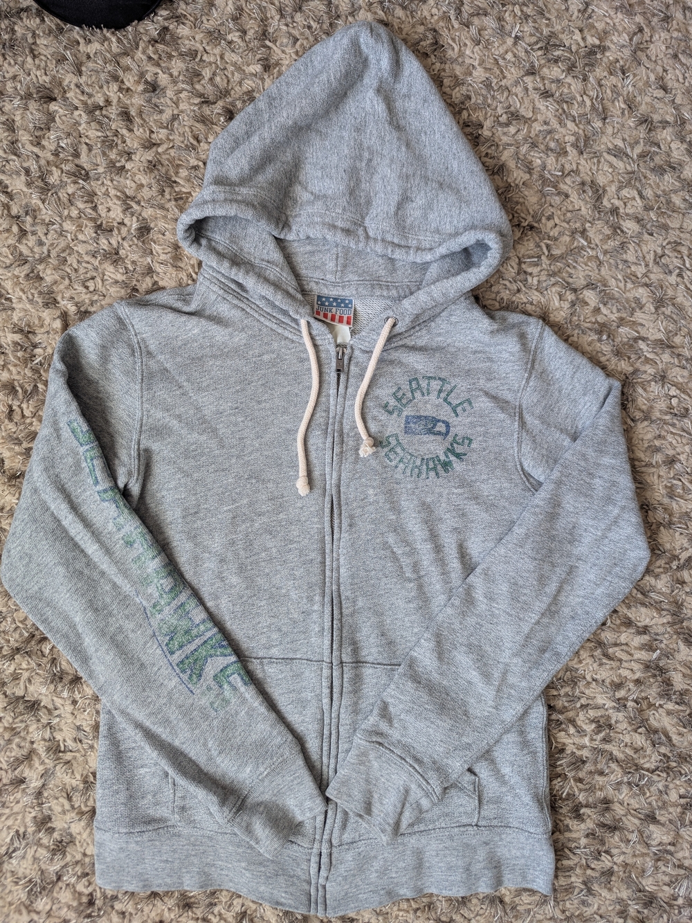 Junk Food Seattle Seahawks Zip-Up Hoodie